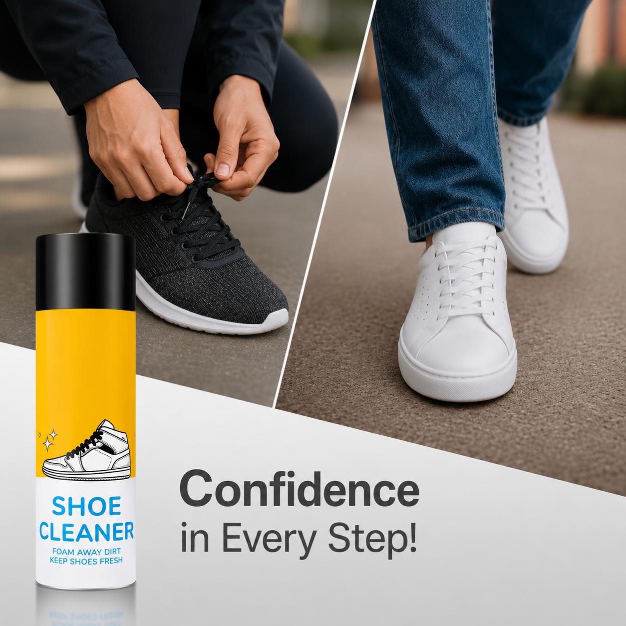 (DH) Foam-Based Footwear Cleaner 150ml Each (Pack of 2)