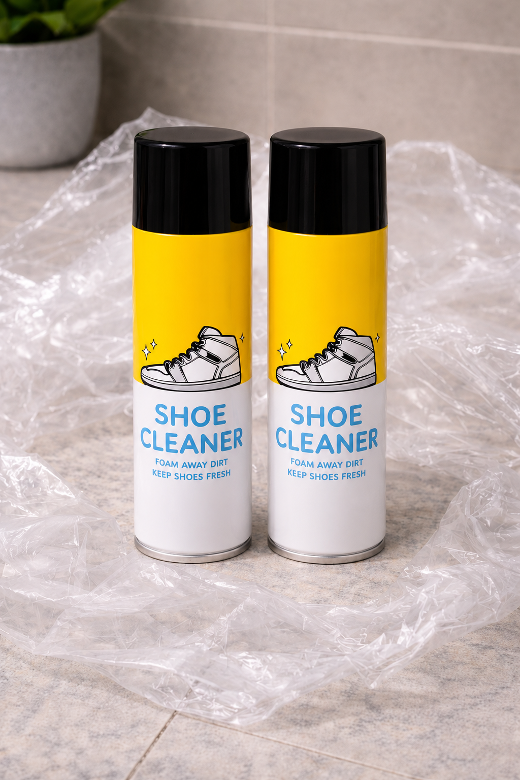 (DH) Foam-Based Footwear Cleaner 150ml Each (Pack of 2)